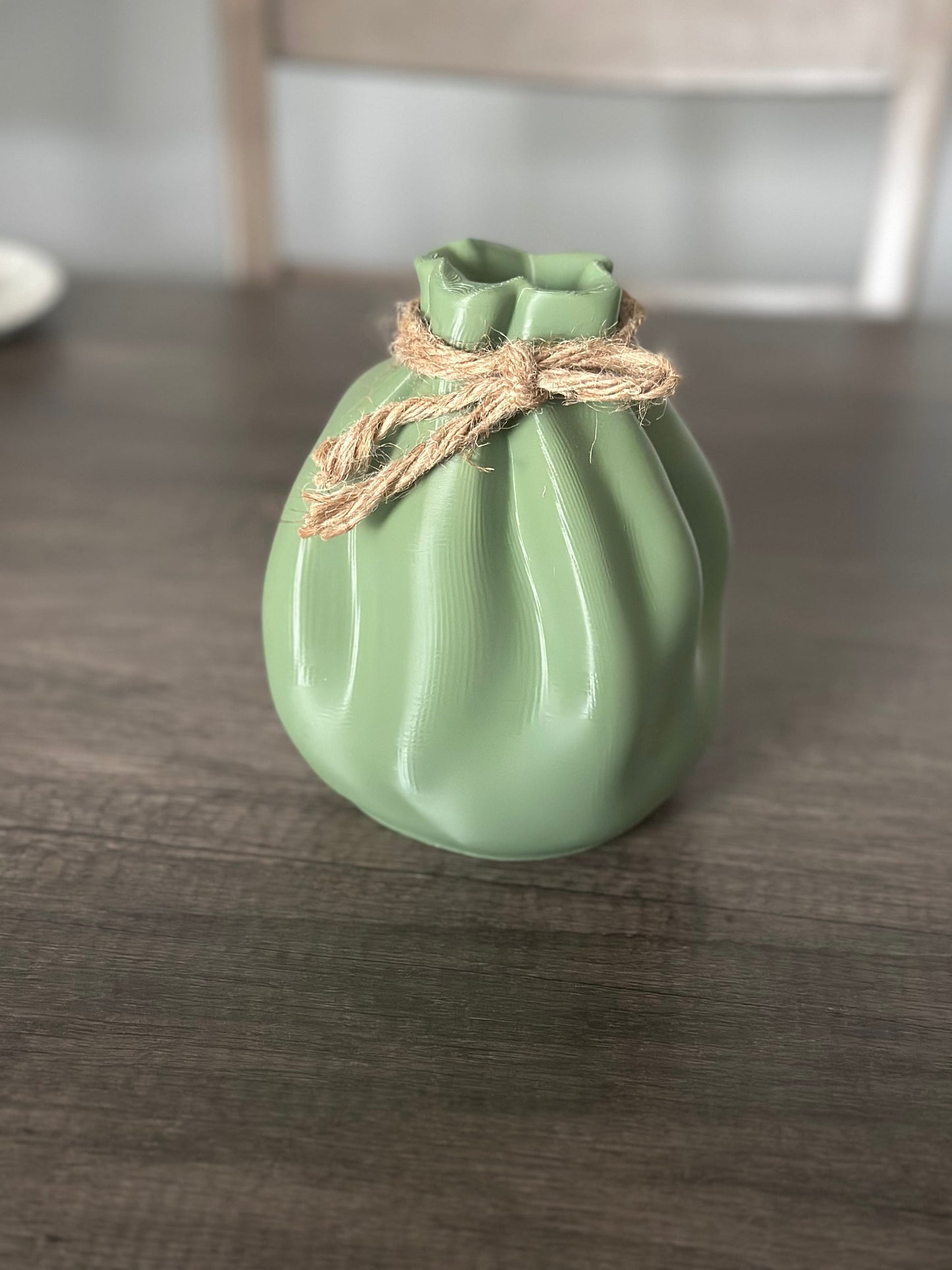"Tied Pouch" Vase