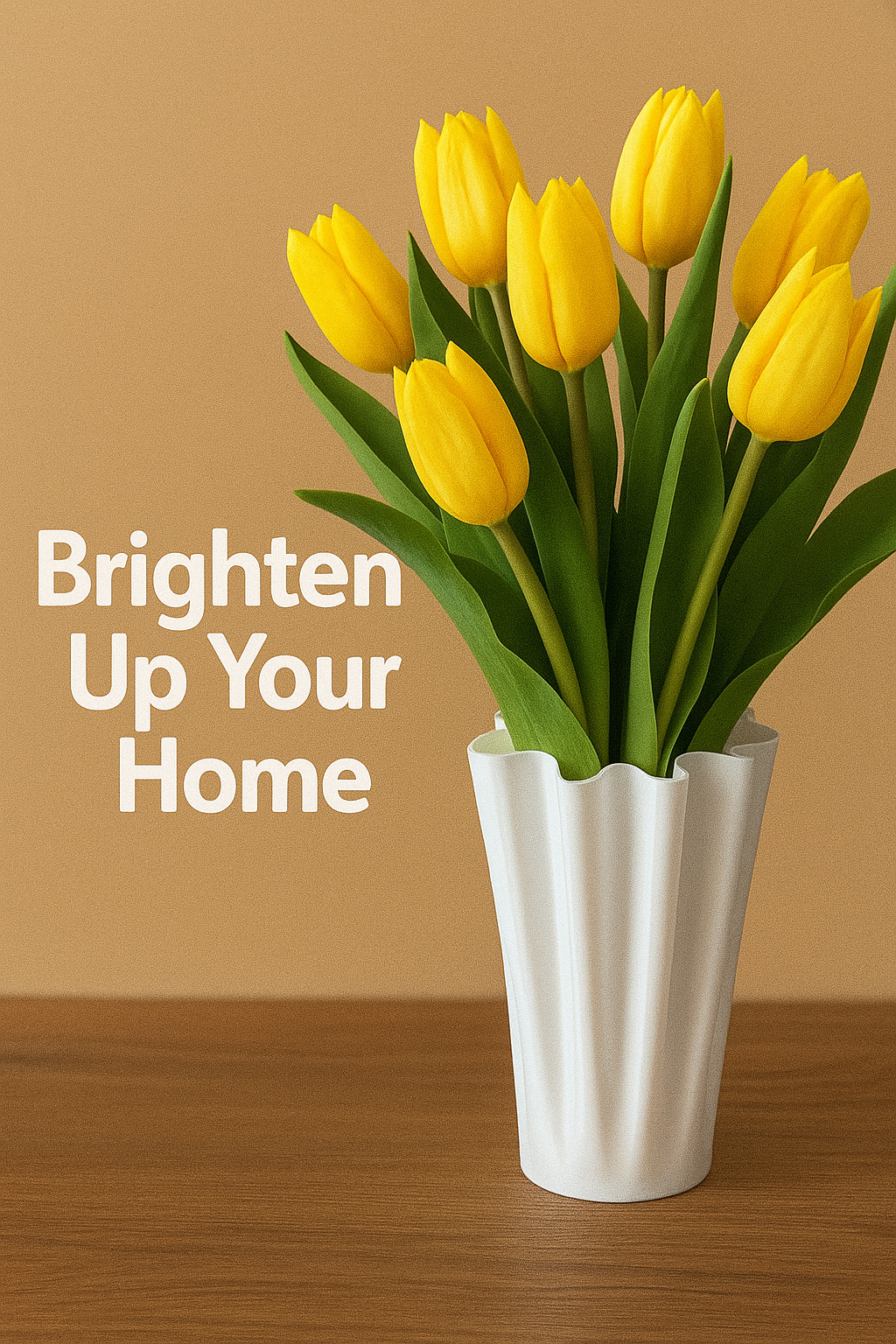 "FloraFlow" Curved Edges Vase