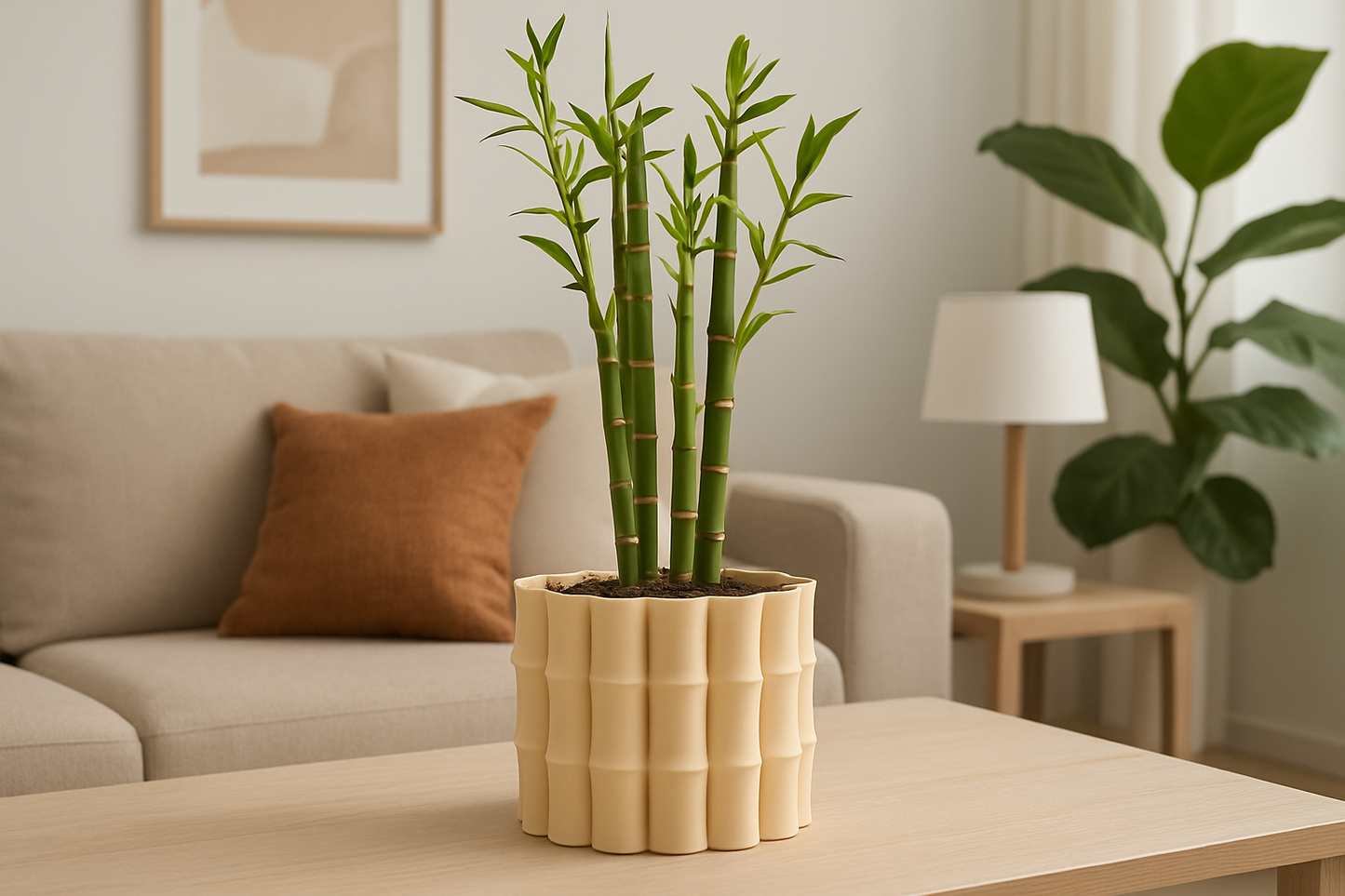 "BambuNest" Flower Pot