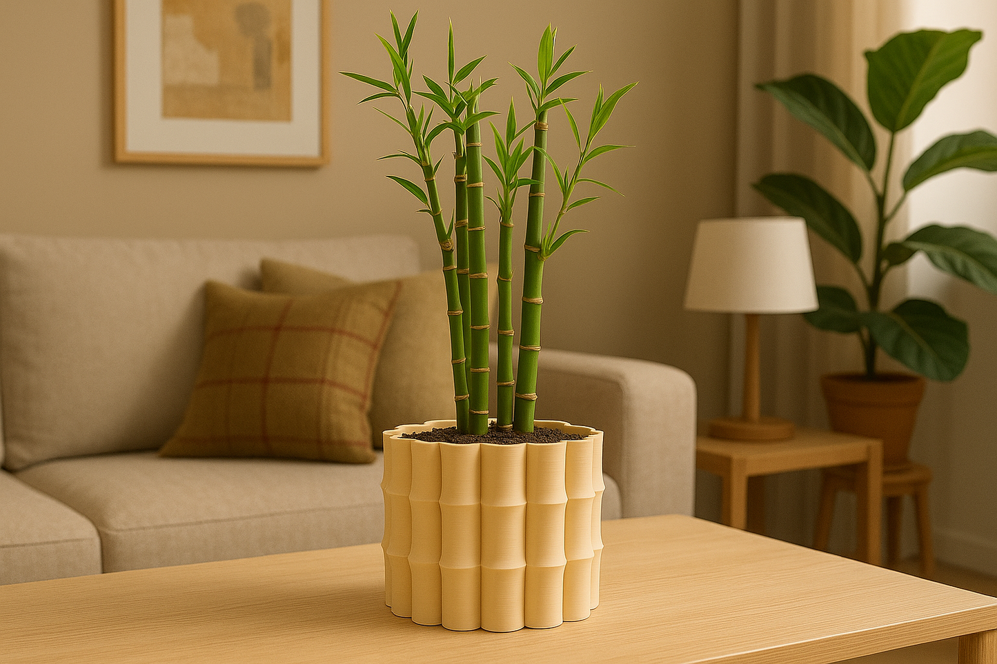 "BambuNest" Flower Pot