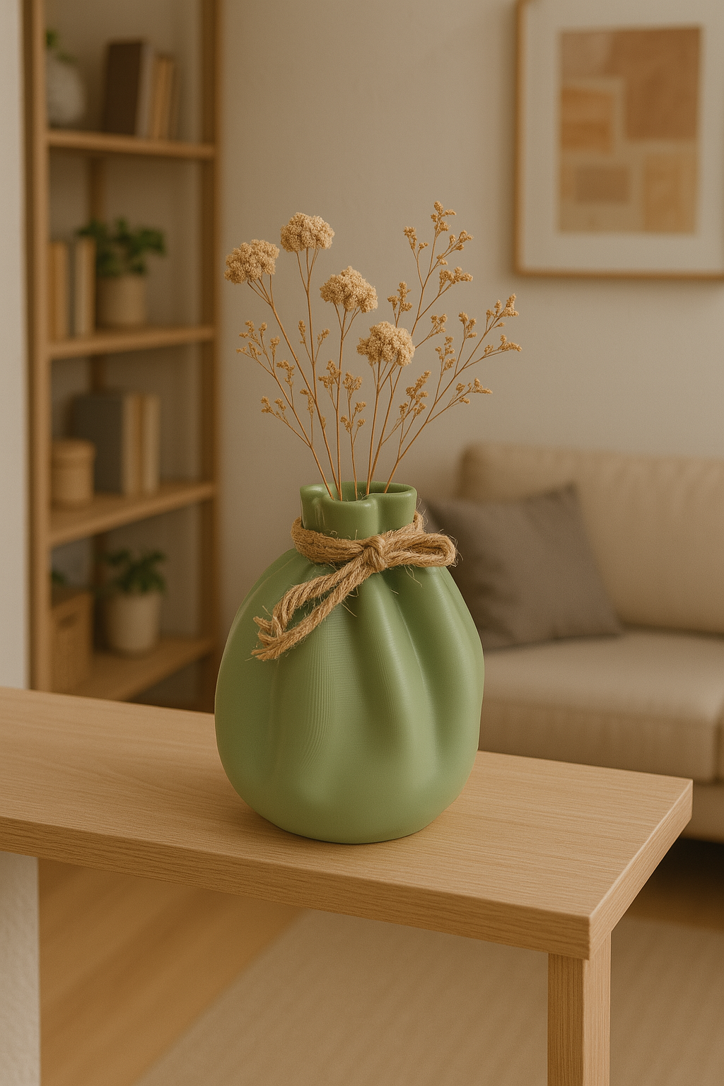 "Tied Pouch" Vase
