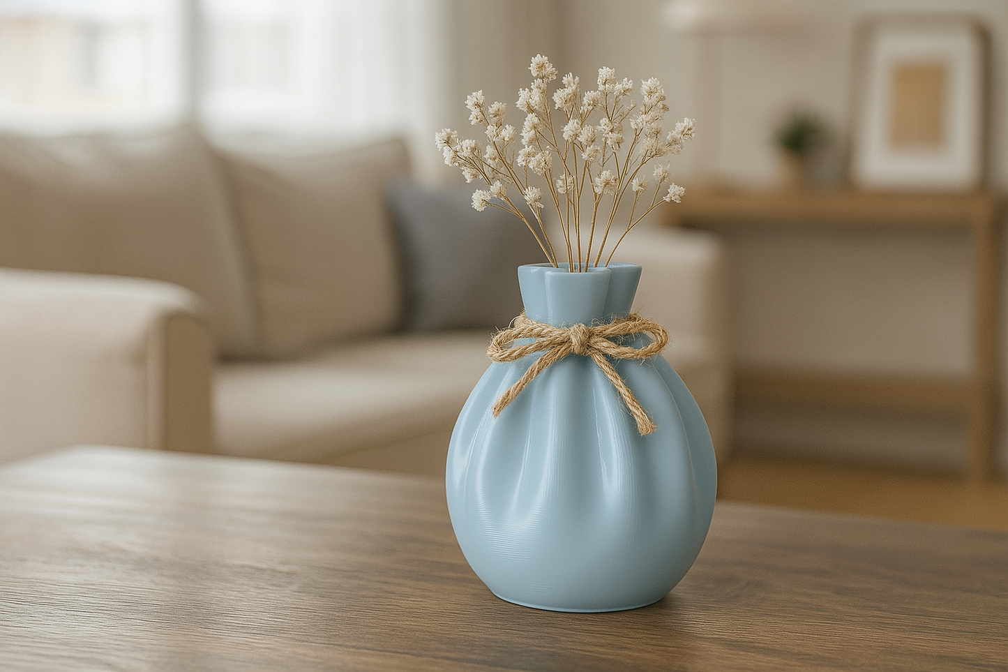 "Tied Pouch" Vase