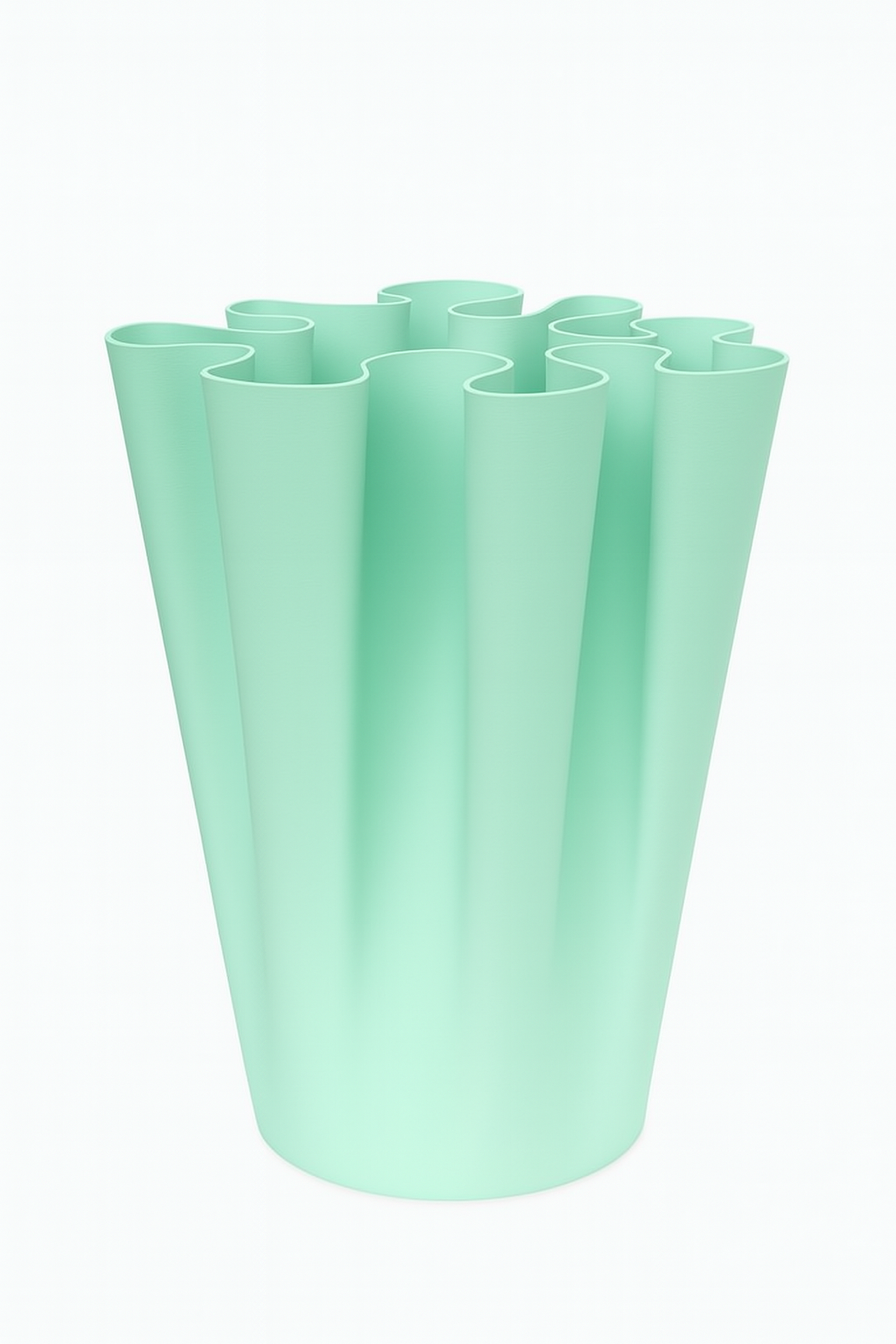 "FloraFlow" Curved Edges Vase