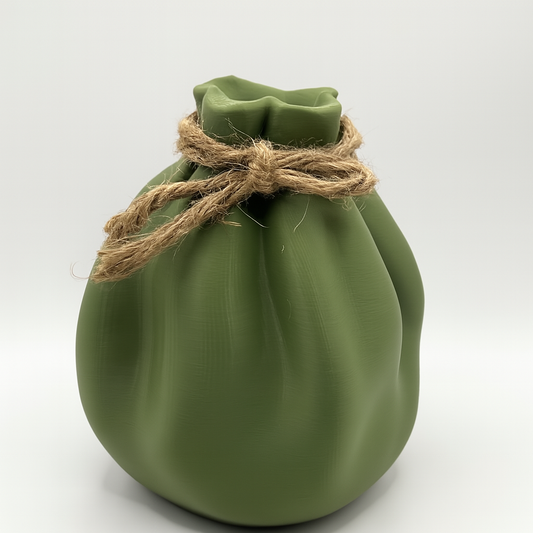 "Tied Pouch" Vase