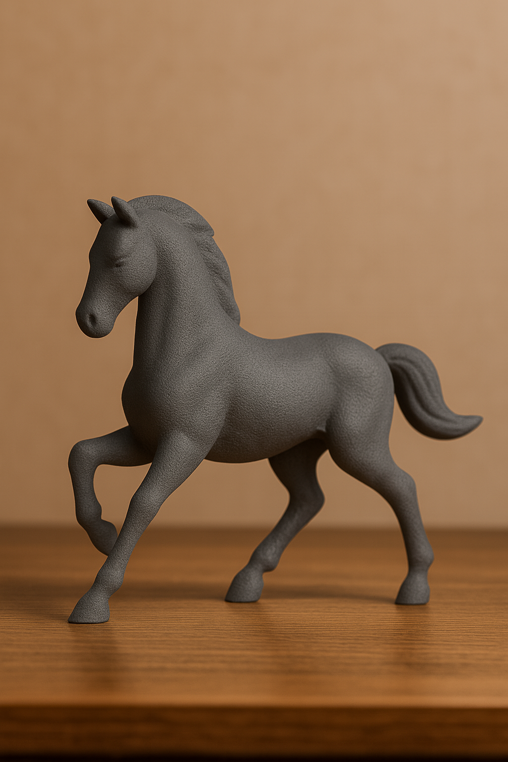 Midnight Stallion – Modern Black Horse Figurine