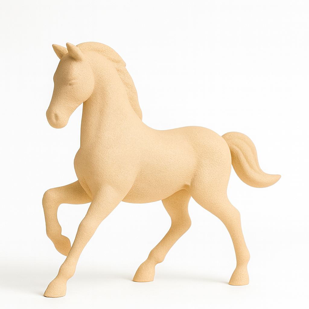 Midnight Stallion – Modern Black Horse Figurine