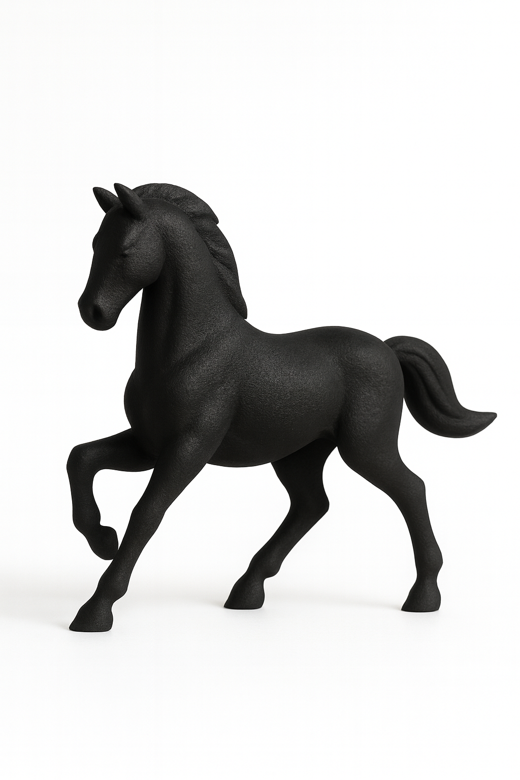 Midnight Stallion – Modern Black Horse Figurine