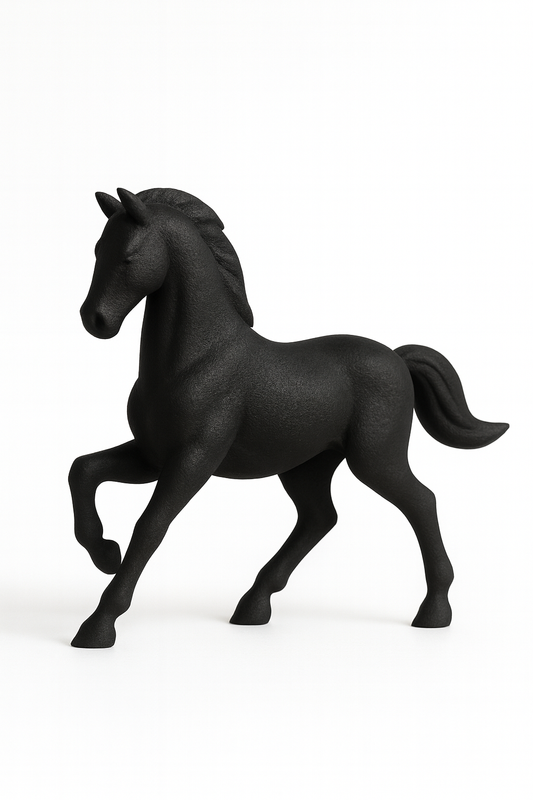 Midnight Stallion – Modern Black Horse Figurine