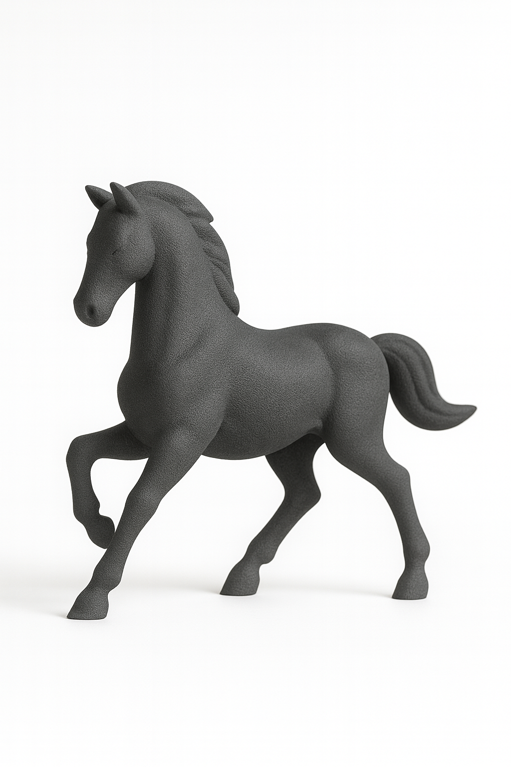 Midnight Stallion – Modern Black Horse Figurine