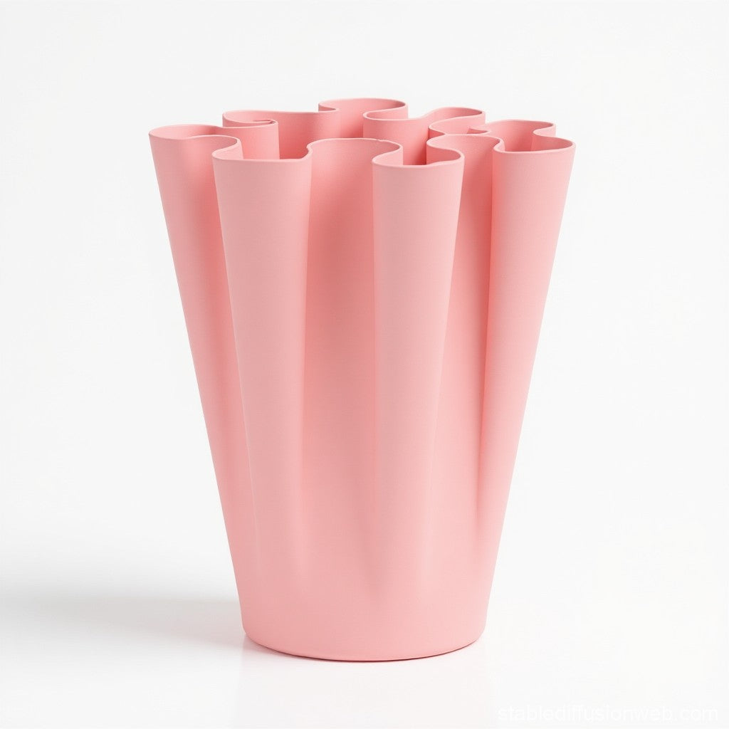 "FloraFlow" Curved Edges Vase