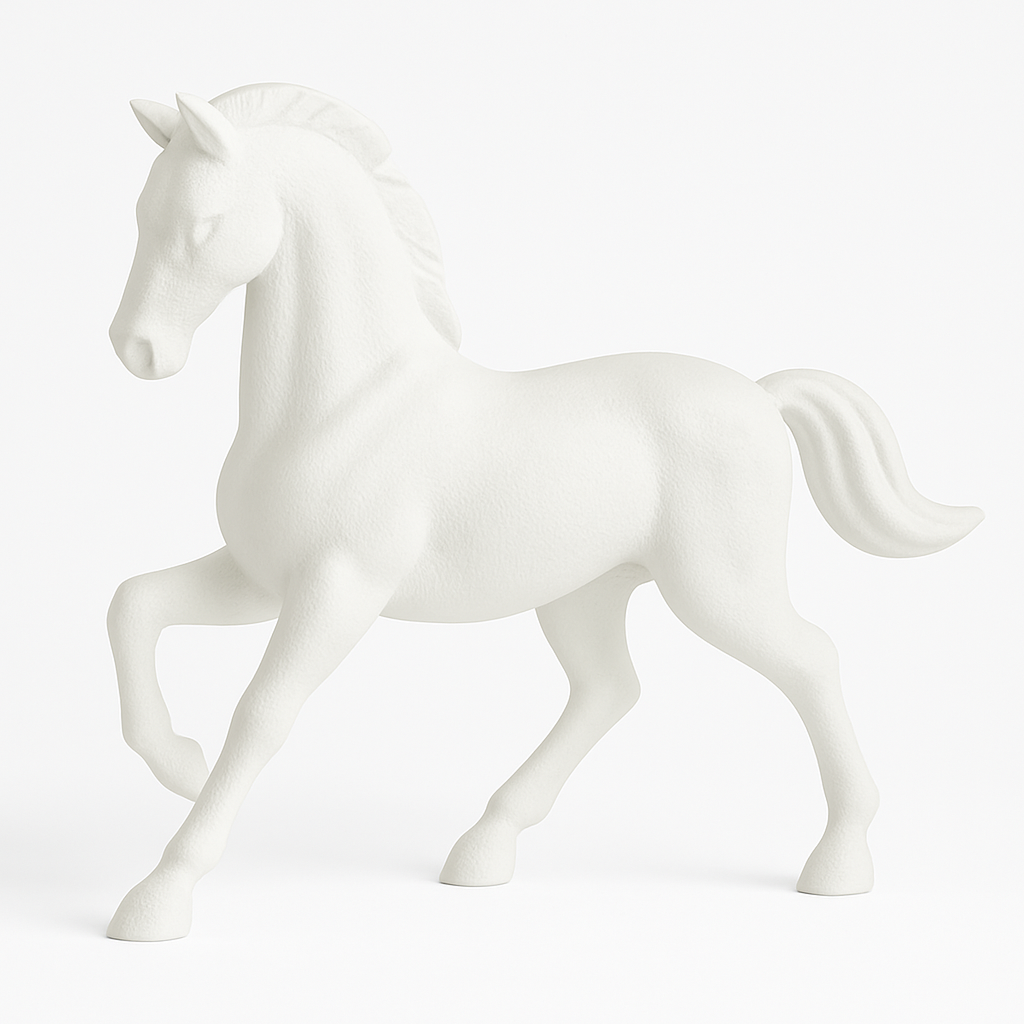 Midnight Stallion – Modern Black Horse Figurine