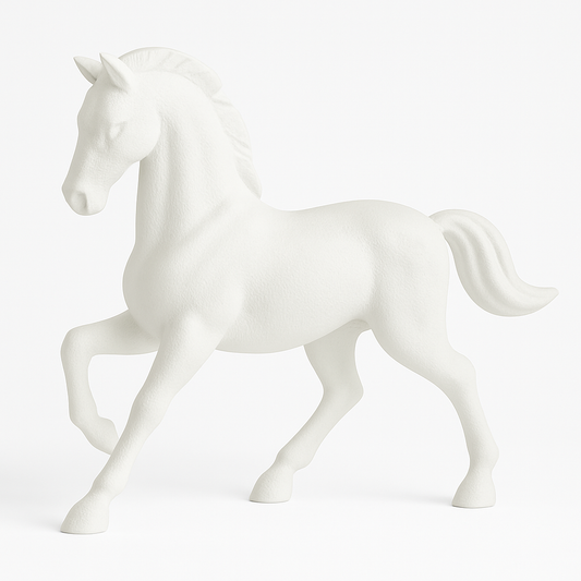 Midnight Stallion – Modern Black Horse Figurine
